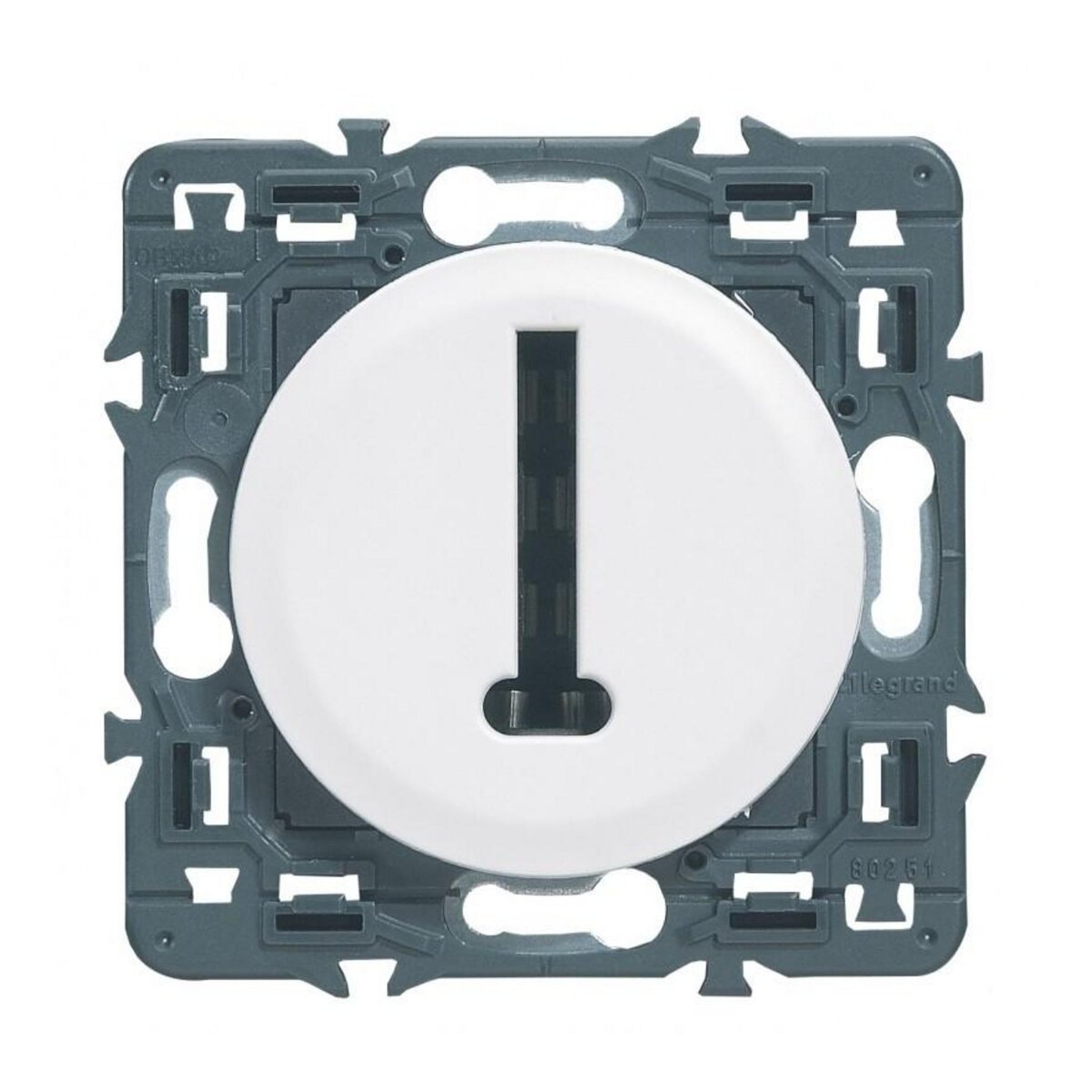 Legrand Celiane prise téléphone 8 contacts en T blanc à composer