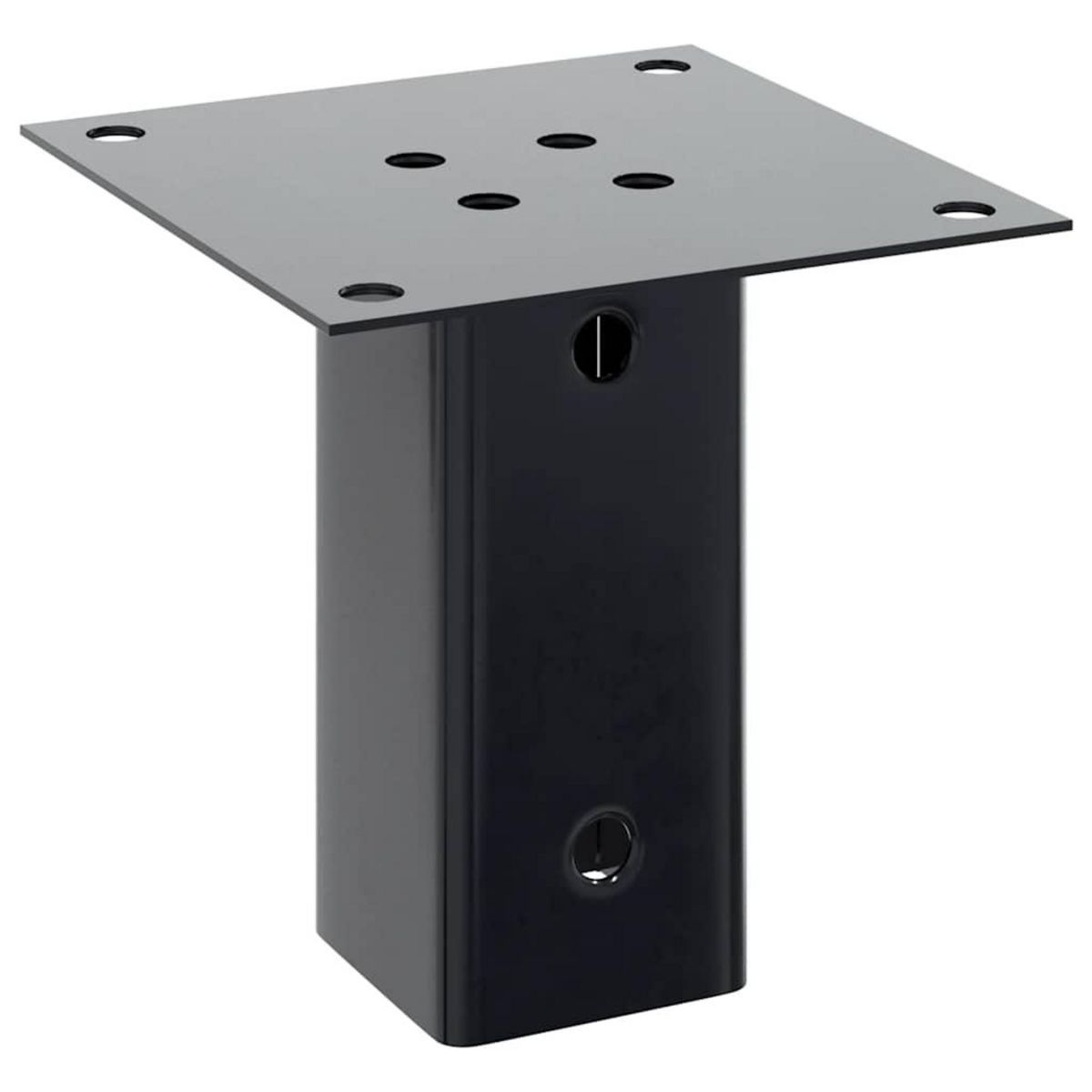 VIDAXL Bases de poteau carrees 4 pcs anthracite 71x71 mm