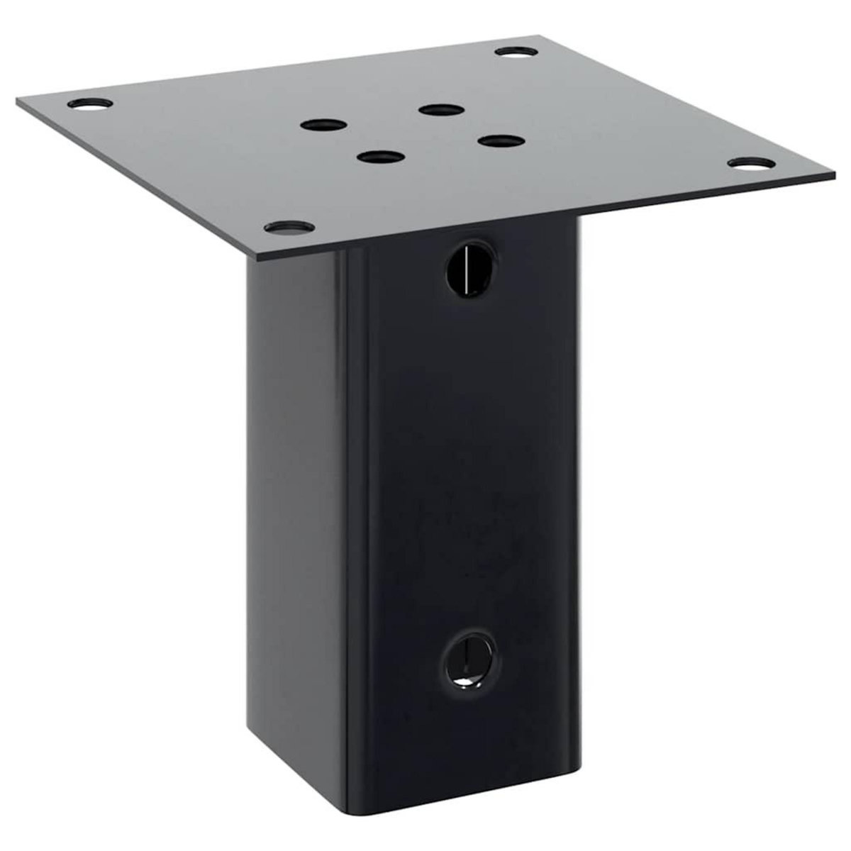 VIDAXL Bases de poteau carrees 4 pcs anthracite 71x71 mm