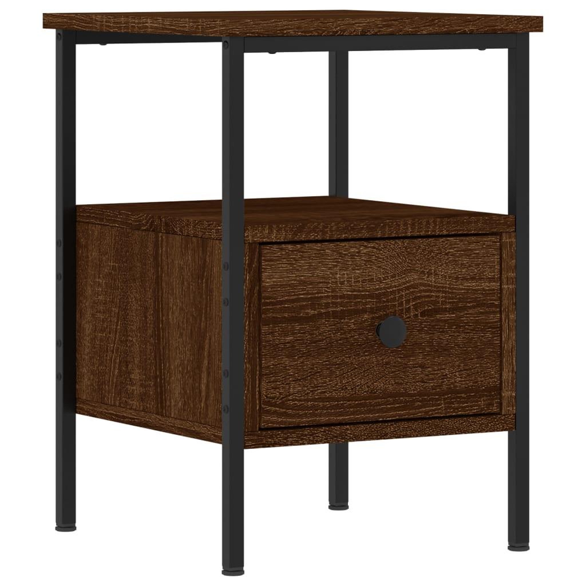 Voir la diapositive 3 : VIDAXL Tables de chevet 2 pcs chene marron 34x36x50 cm bois ingenierie