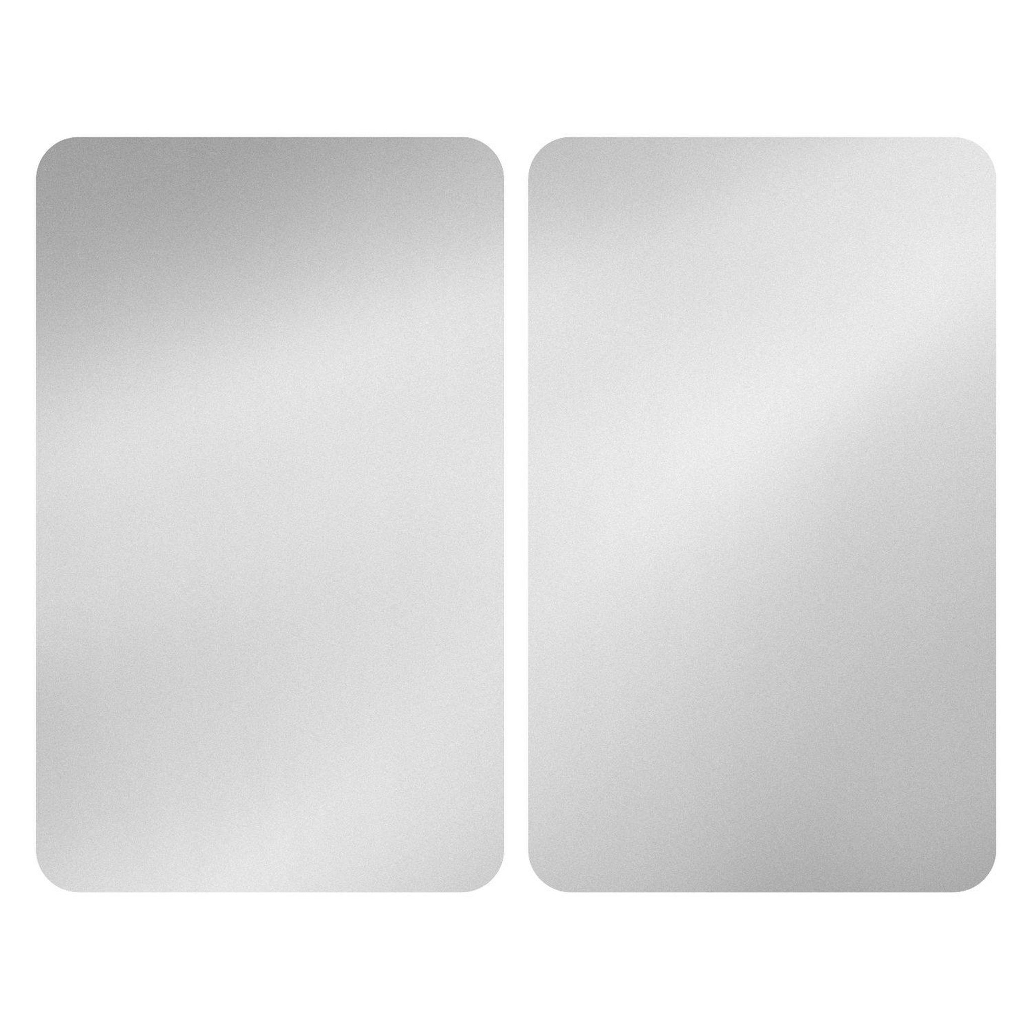 Wenko 2 Couvre-plaques universel design Alfie - 30 x 52 cm - Argent