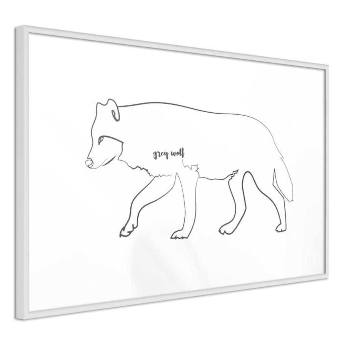 Paris Prix Affiche Murale Encadrée  Grey Wolf