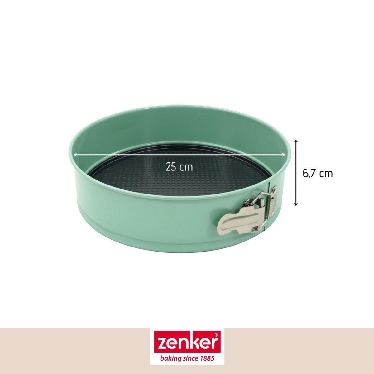 ZENKER Set pâtisserie avec moule à manqué 25 cm, 2 bols à mixer, verre mesureur et spatule Zenker