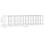 Voir la diapositive 6 : VIDAXL Chenil exterieur Acier galvanise 16,94 m²