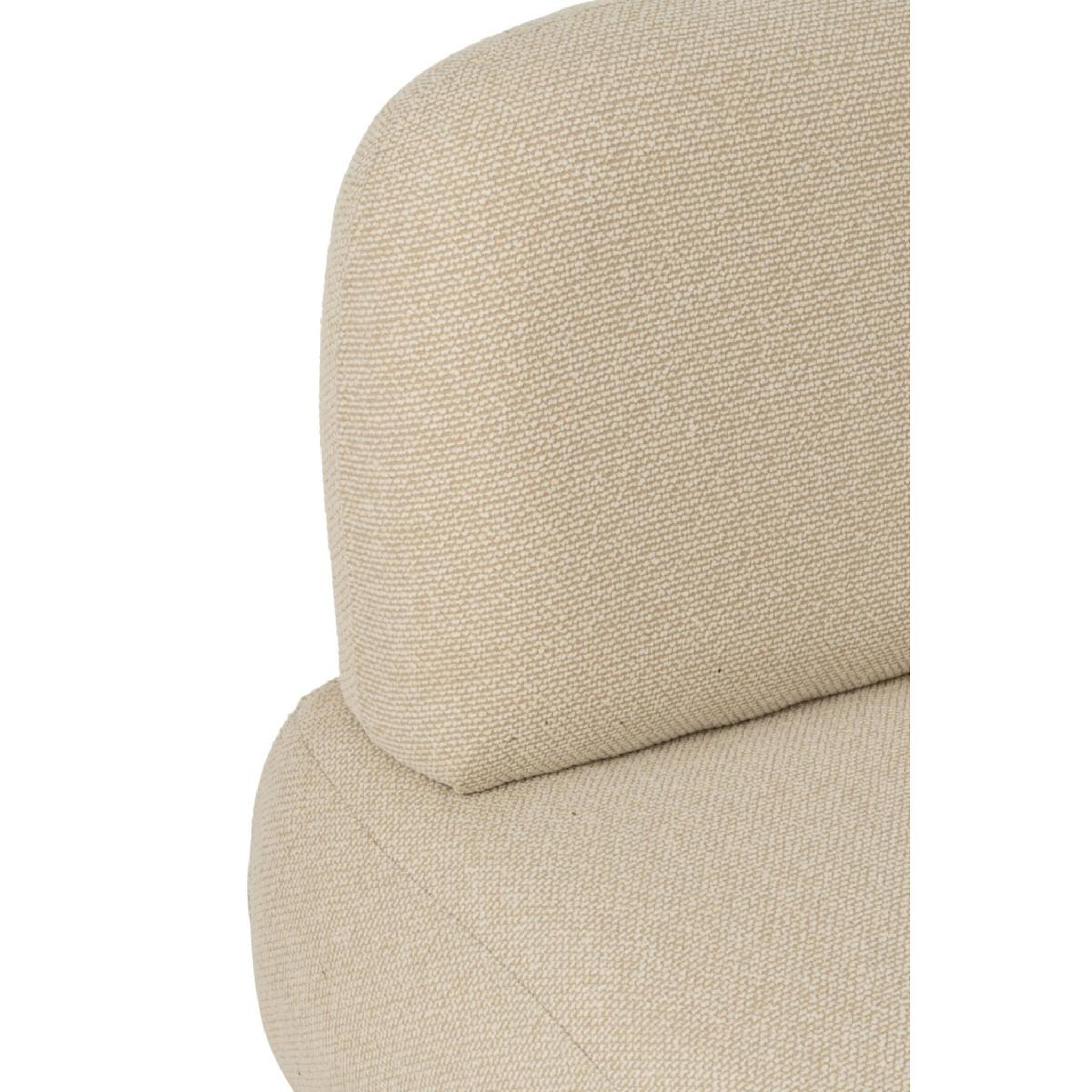 Voir la diapositive 6 : J-LINE Module de canapé  margo  95cm écru