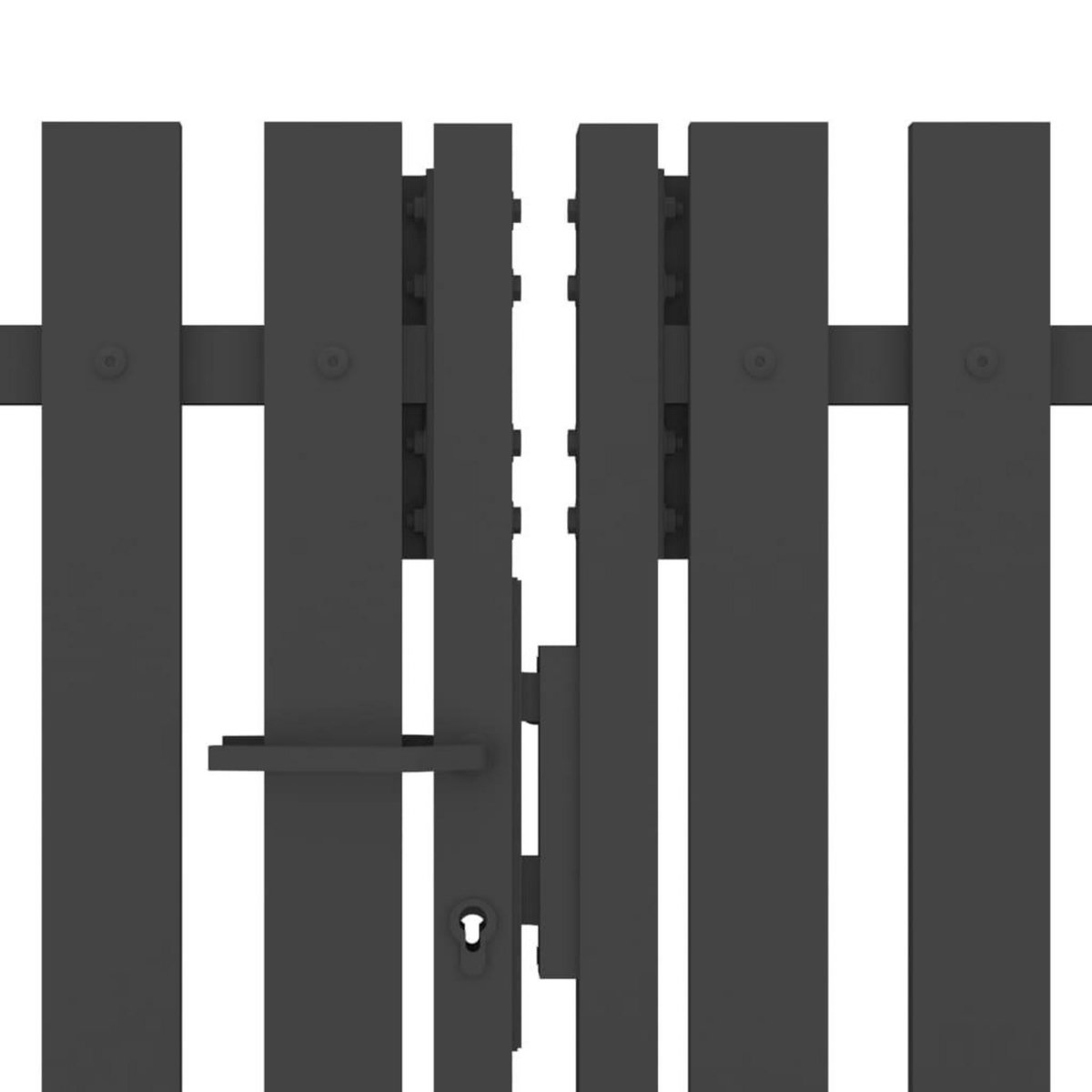 VIDAXL Portail de cloture de jardin Acier 4x1,5 m Anthracite