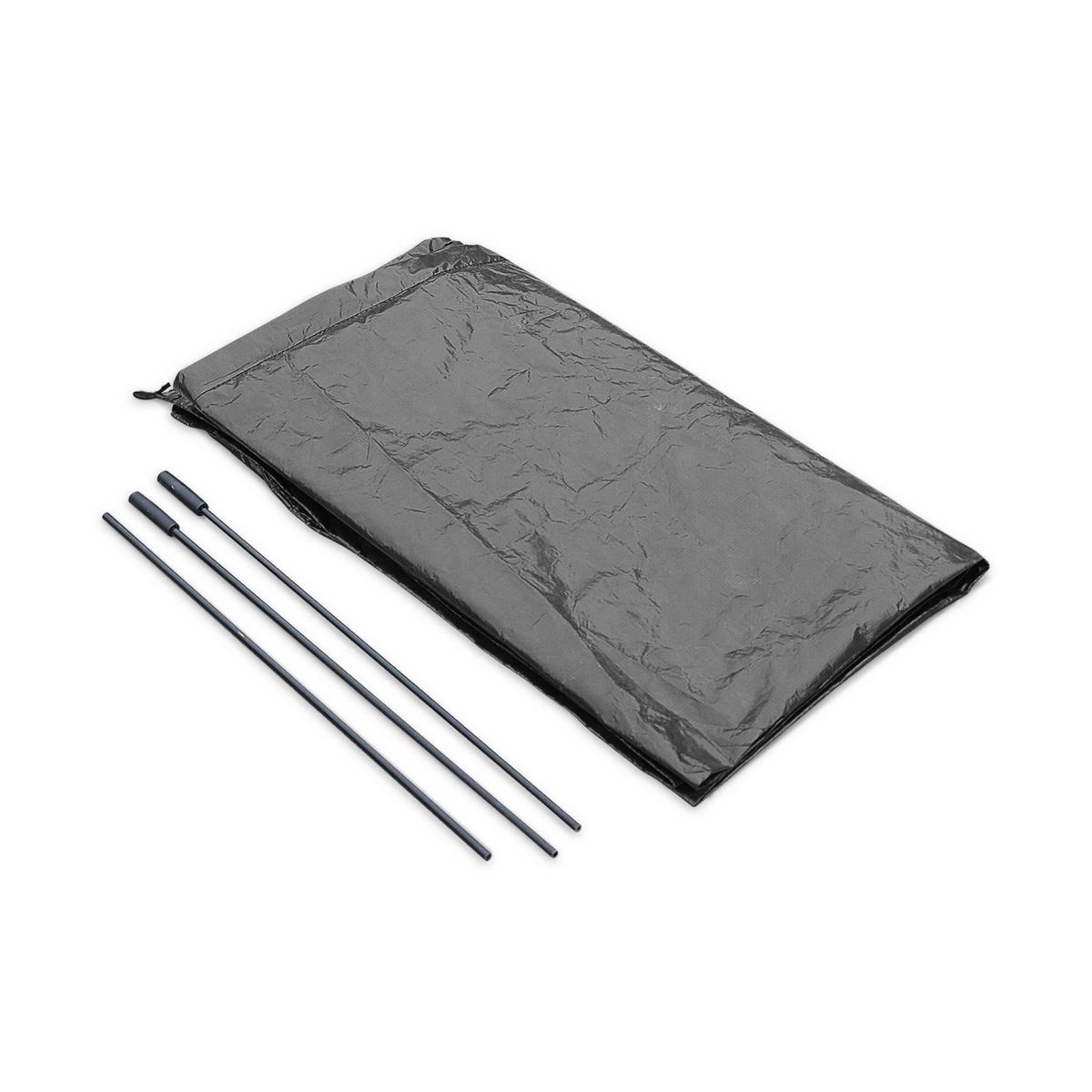 SWEEEK Housse pour parasol déporté 3x4m St Jean de Luz. Pyla. Wimereux et Antibes - Noire - Avec fermeture éclair et tige de mise en place