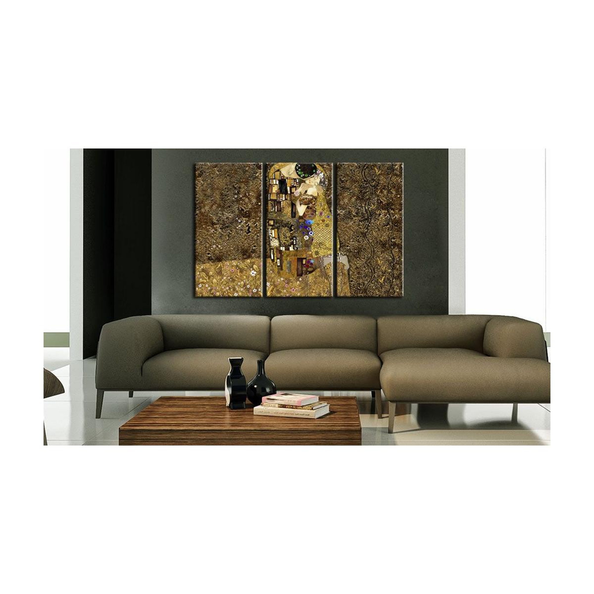 Voir la diapositive 2 : Paris Prix Tableau Imprimé  Klimt InspirationBaiser