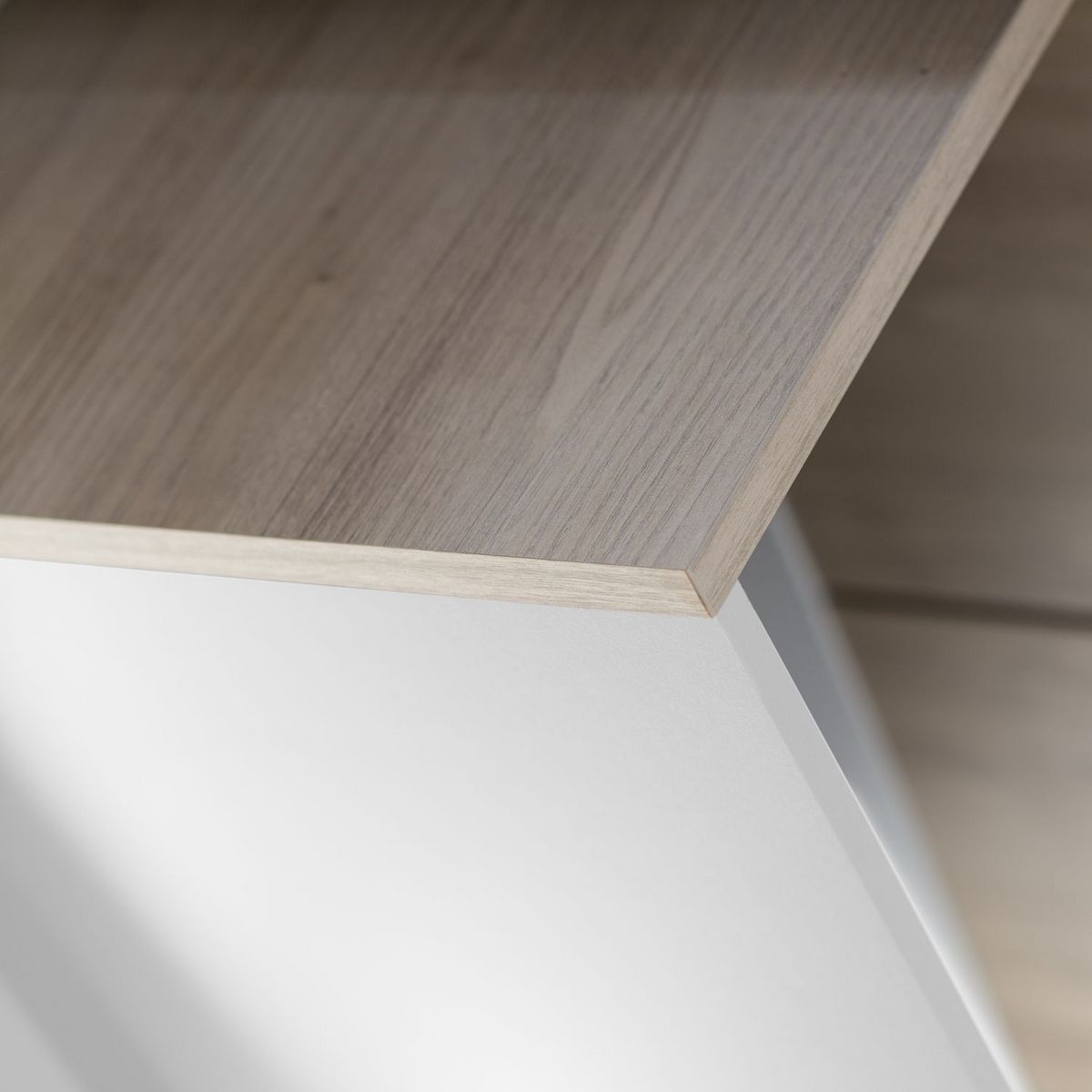 Bureau d'angle droit style indutriel avec rangement L136cm CHELSEA