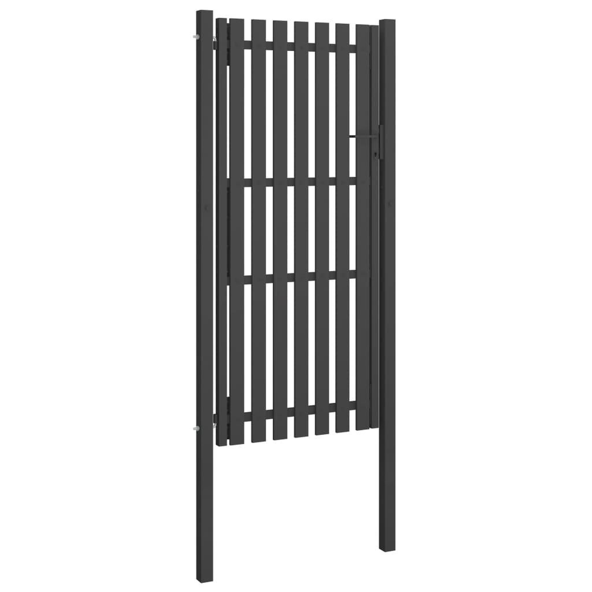 Voir la diapositive 2 : VIDAXL Portail de cloture de jardin Acier 1x2,5 m Anthracite