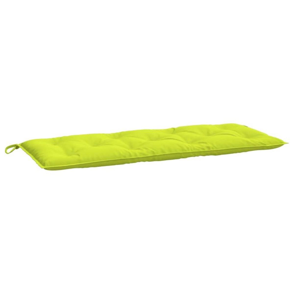 VIDAXL Coussin de banc de jardin vert brillant 120x50x7cm tissu oxford