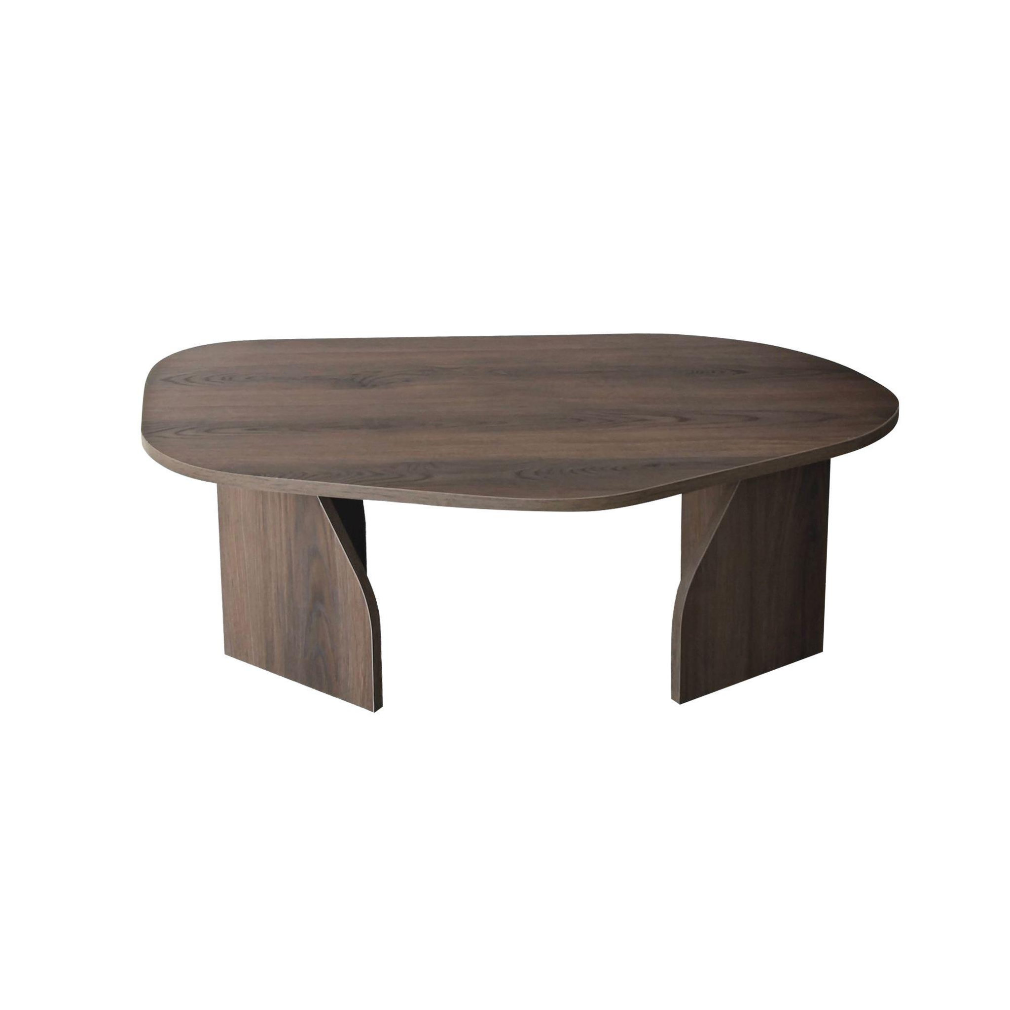 Habitat et Jardin Table basse en bois  rock  100 x 60 x 35 cm - noyer