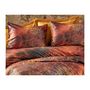 Voir la diapositive 4 : GENERIQUE Parure de lit - 1 housse de couette 220 x 240 cm + 2 taies d'oreiller 60 x 60cm - 100 % polyester microsatin - Rouge