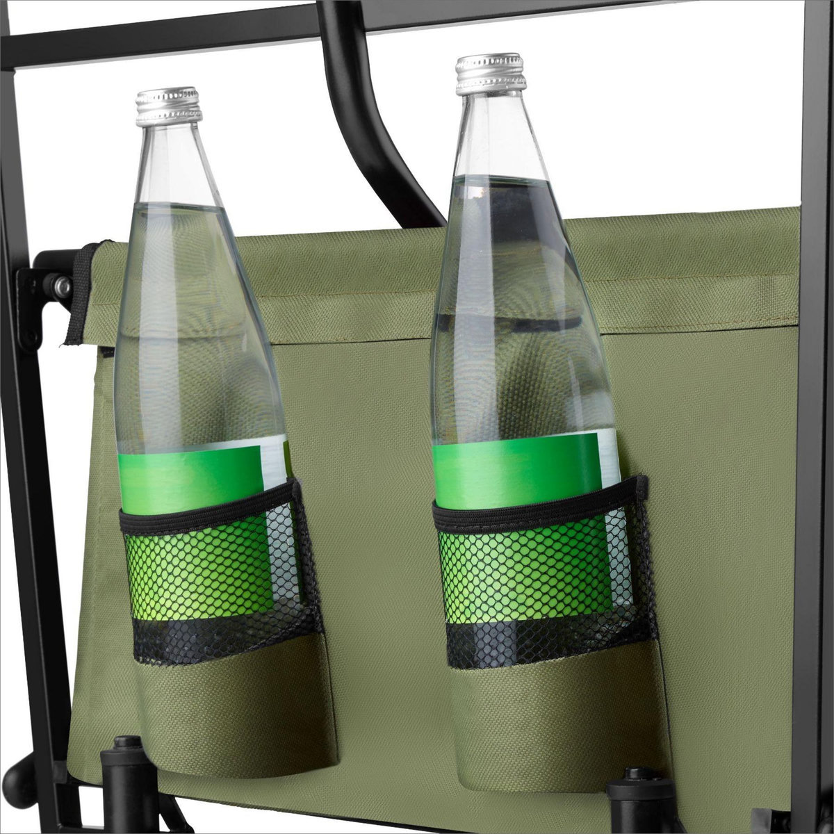 tectake Chariot de jardin et de transport pliable avec toit vert