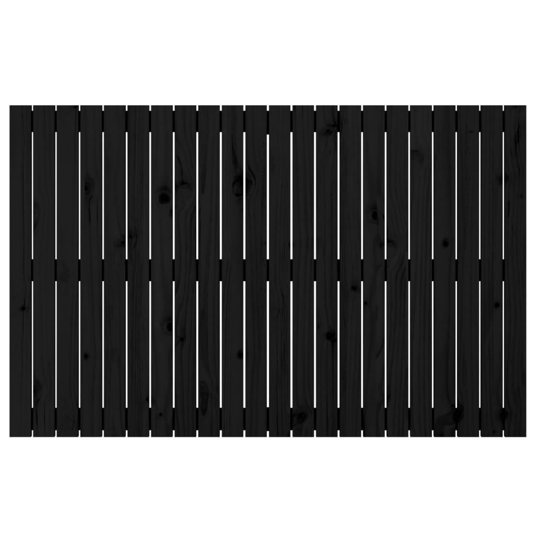 Voir la diapositive 4 : VIDAXL Tete de lit murale Noir 140x3x90 cm Bois massif de pin
