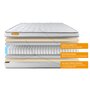 Voir la diapositive 4 : SEPTNUITS Matelas + double sommiers Memo Luxe Ressorts ensachés + mémoire de forme 5 zones de confort MAXI épaisseur