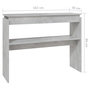 Voir la diapositive 6 : VIDAXL Table console gris beton 102x30x80 cm bois d'ingenierie