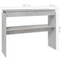 Voir la diapositive 6 : VIDAXL Table console gris beton 102x30x80 cm bois d'ingenierie