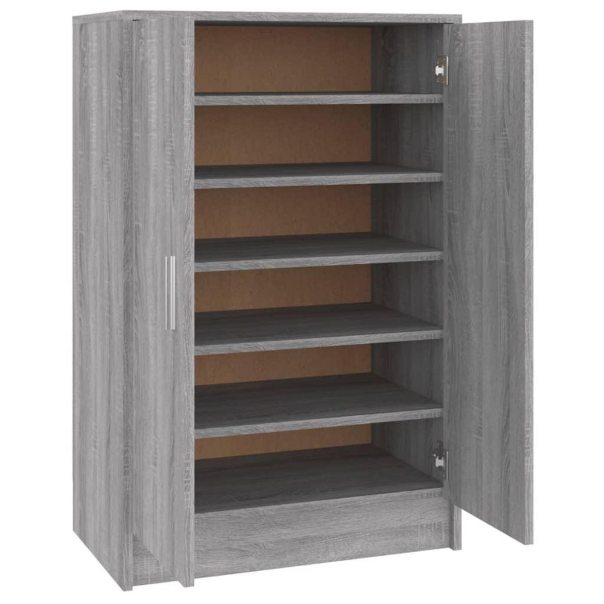 VIDAXL Meuble a chaussures Sonoma gris 60x35x92 cm Bois d'ingenierie