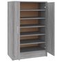 Voir la diapositive 2 : VIDAXL Meuble a chaussures Sonoma gris 60x35x92 cm Bois d'ingenierie