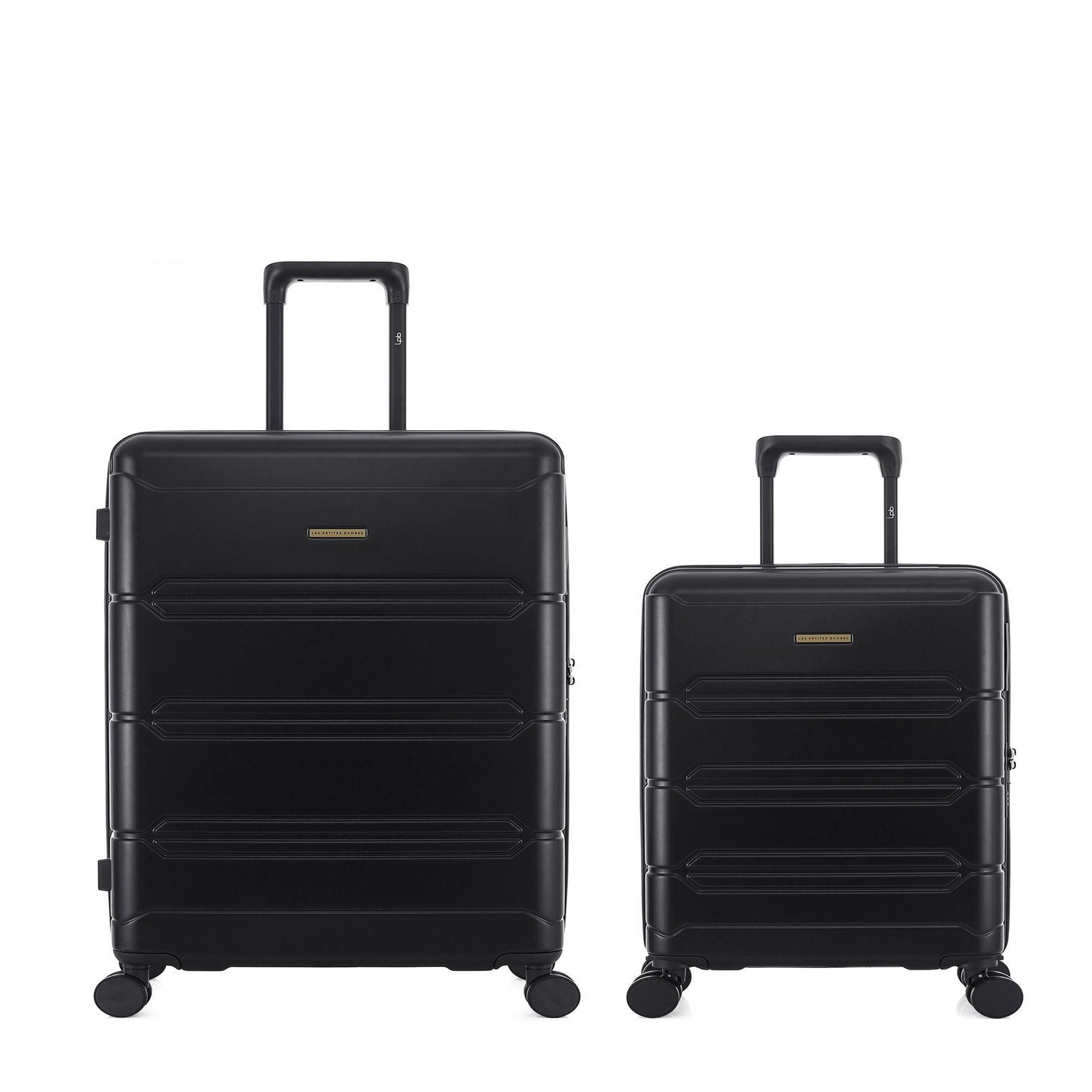 LES P'TITES BOMBES LPB Lot de 2 Valises Rigides Grand Format et Cabine LYNDA