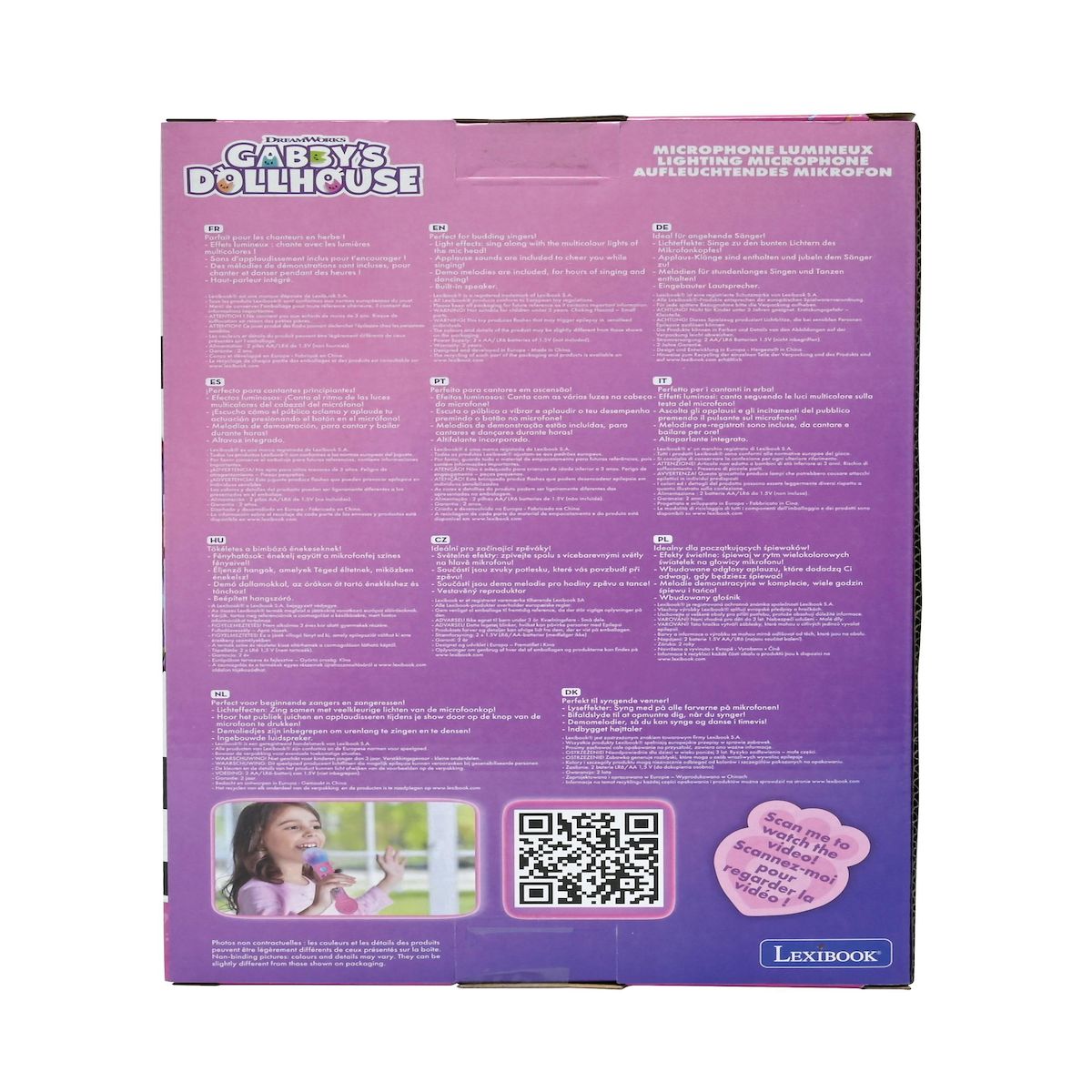 Lexibook Microphone Lumineux Gabby et la maison magique