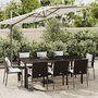 Voir la diapositive 1 : VIDAXL Ensemble a manger jardin 9pcs et coussins noir resine tressee