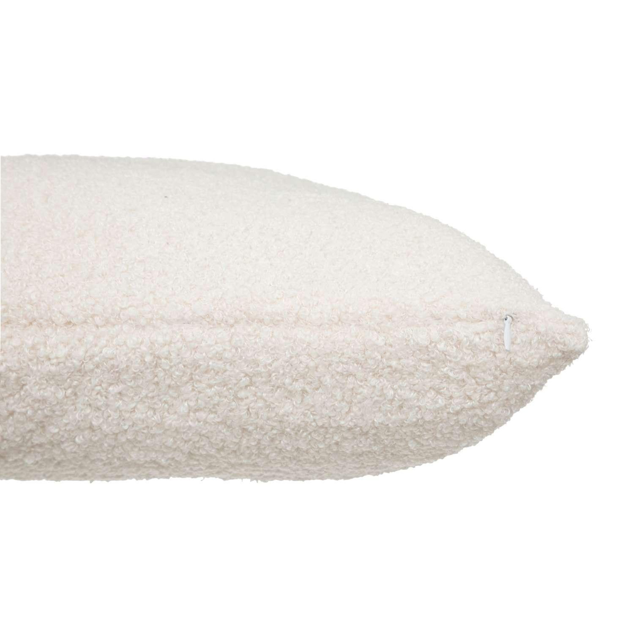 Voir la diapositive 5 : ATMOSPHERA Coussin déhoussable snowy - bouclette unie - 40 x 40 cm - ivoire