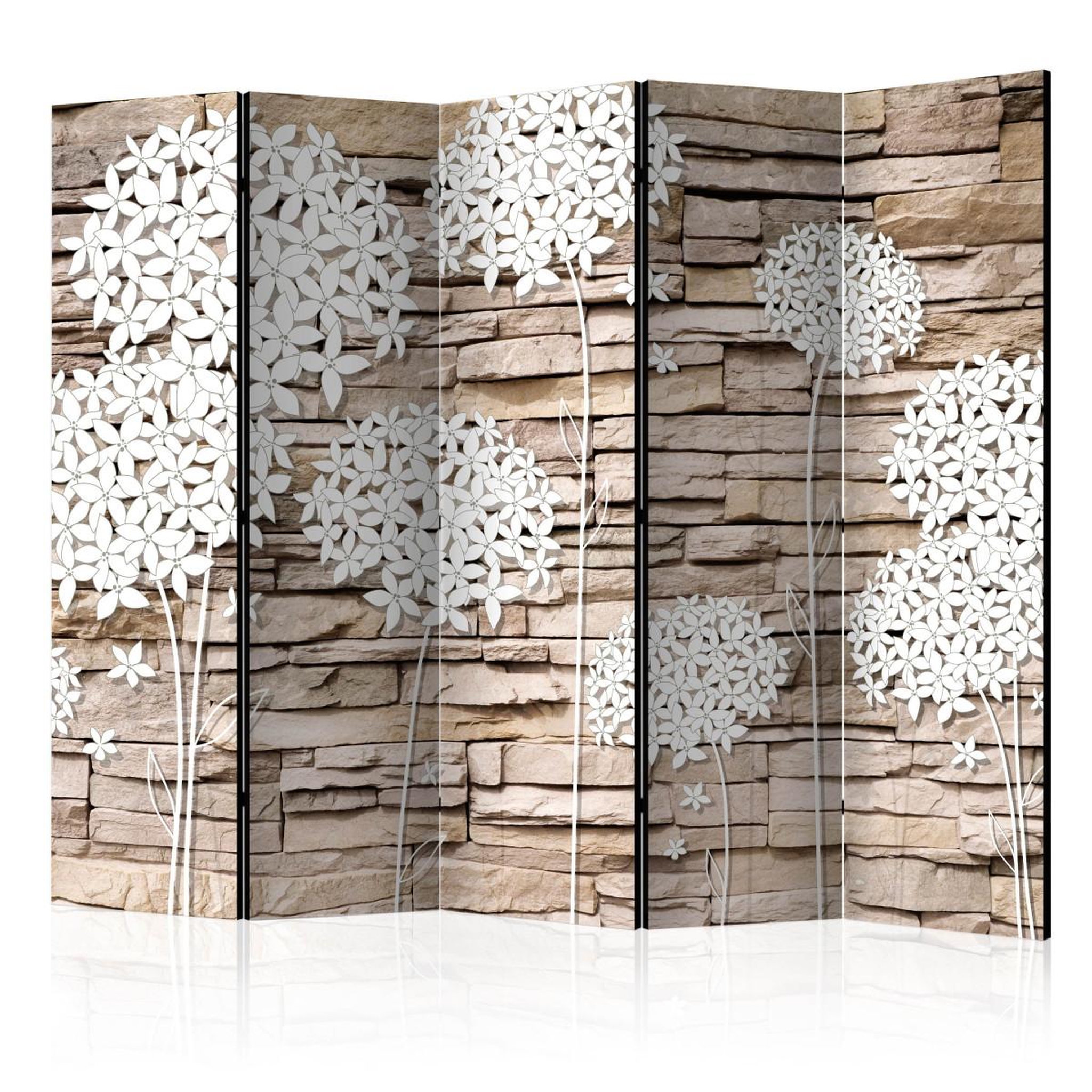 Paris Prix Paravent 5 volets  flowers on the stone  172x225cm