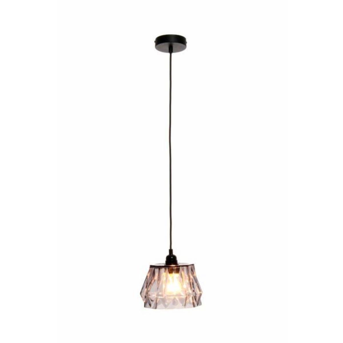 Paris Prix Lampe Suspension en Verre  Aurea  19cm Gris