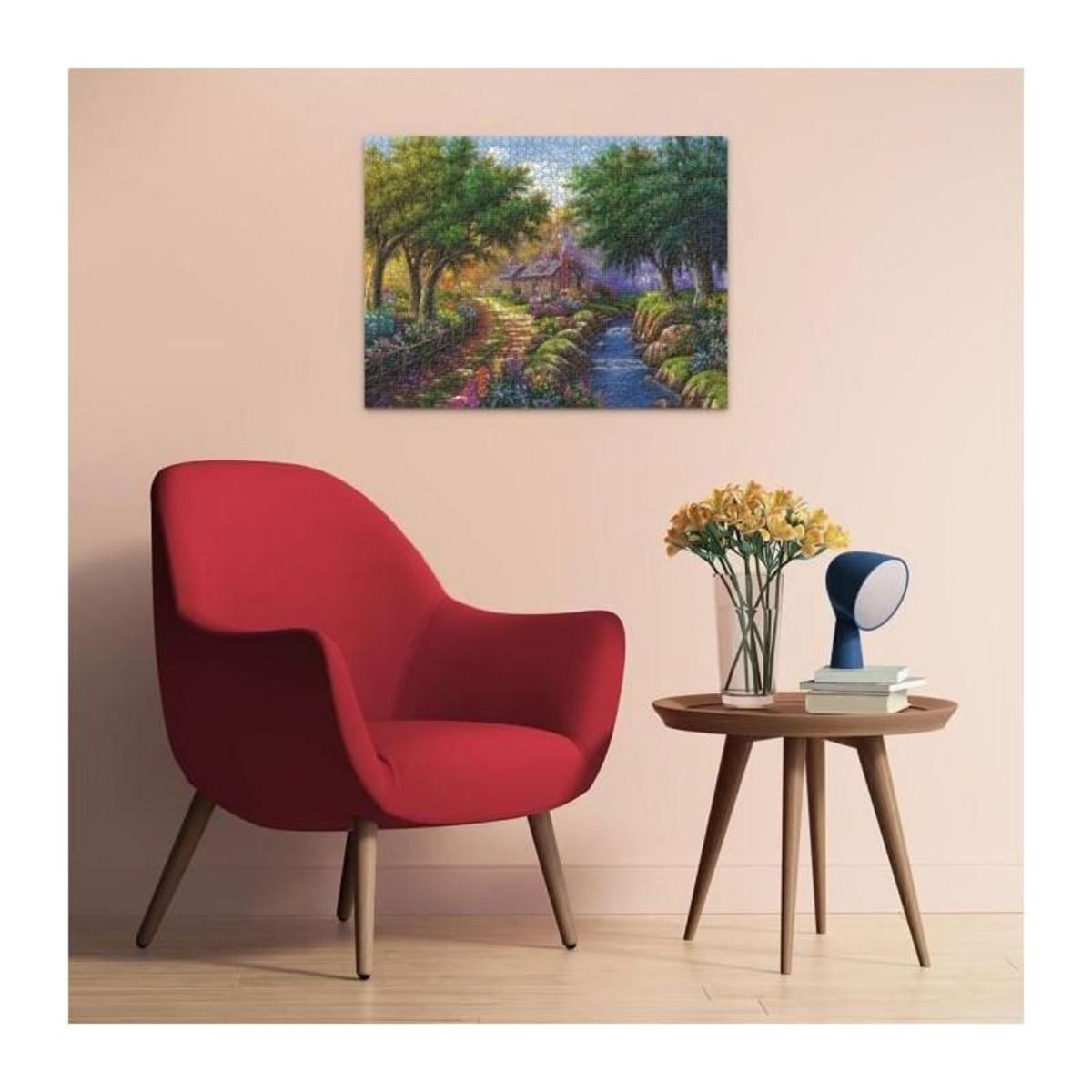 RAVENSBURGER Puzzle Ravensburger Cottage au bord de la rivière 1500 pièces