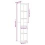 Voir la diapositive 6 : VIDAXL Bibliotheque Sonoma gris 40x30x189 cm Bois d'ingenierie