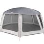 Voir la diapositive 3 : VIDAXL Tente piscine toit amovible parois maille gris 690x690 cm