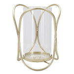 Paris Prix Photophore Design en Verre  Glox  21cm Or Clair