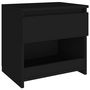 Voir la diapositive 2 : VIDAXL Table de chevet Noir 40x30x39 cm Agglomere
