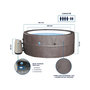 Voir la diapositive 3 : Netspa Spa portable semi-rigide Vita Premium rond Bulles 4-6 places - Netspa