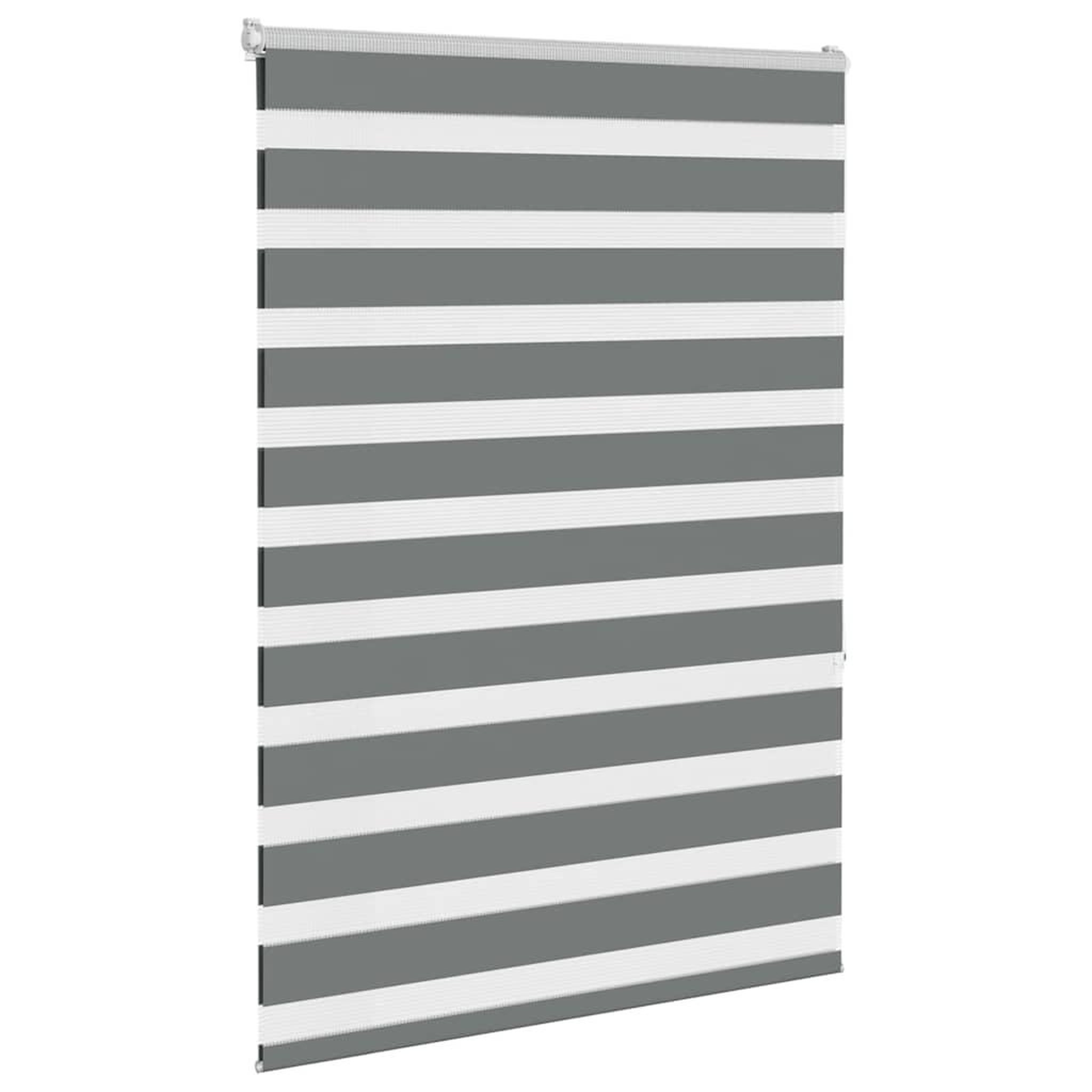Voir la diapositive 3 : VIDAXL Store zebre gris fonce largeur du tissu 95,9 cm polyester