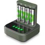 Voir la diapositive 2 : GP BATTERIES Chargeur secteur + LR06 AA x4 2100mAh + station de charge