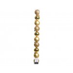 Kaemingk Tube de 10 boules pour arbre de Noël or