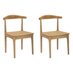 Paris Prix Lot de 2 Chaises en Bois  Japan  70cm Naturel