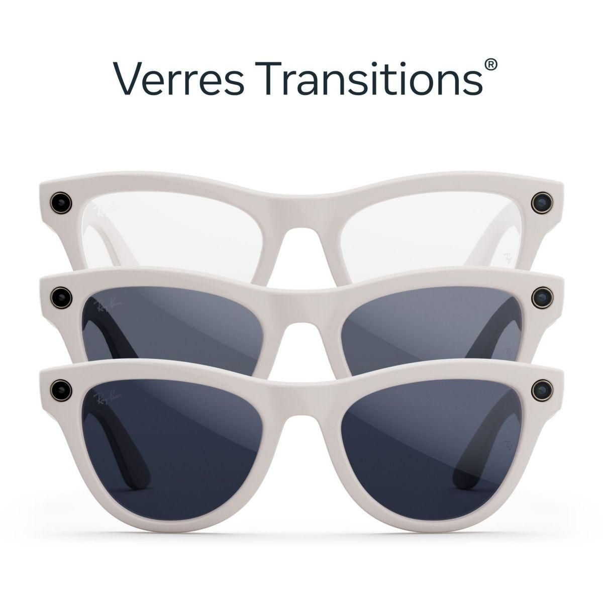 META Lunettes connectées Ray-Ban Skyler Gen S Transitions Gris
