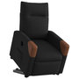 Voir la diapositive 3 : VIDAXL Fauteuil inclinable electrique noir tissu