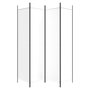 Voir la diapositive 4 : VIDAXL Cloison de separation 4 panneaux Blanc 200x200 cm Tissu
