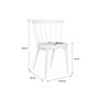 Voir la diapositive 5 : SWEEEK Lot de 2 chaises naturelles en bois et cannage. Nora. L 54 x P 54 x H 76.5cm.