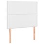 Voir la diapositive 2 : VIDAXL Tetes de lit 2 pcs Blanc 100x5x78/88 cm Similicuir