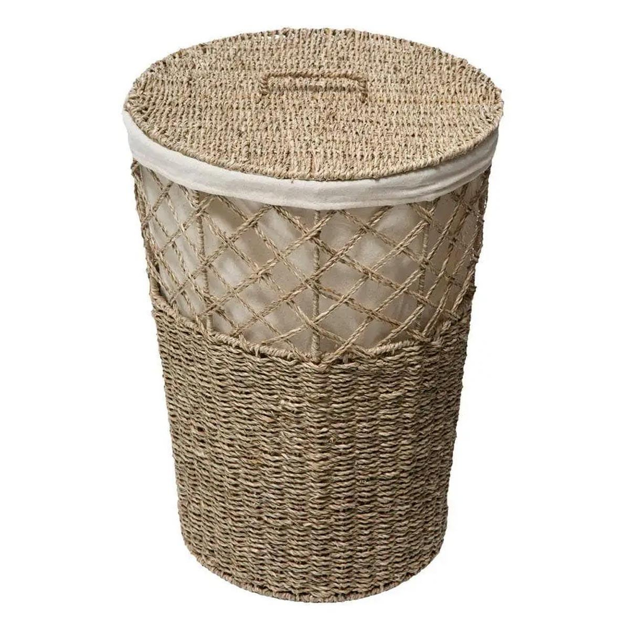 FIVE Panier à linge rond  seagrass  52cm naturel
