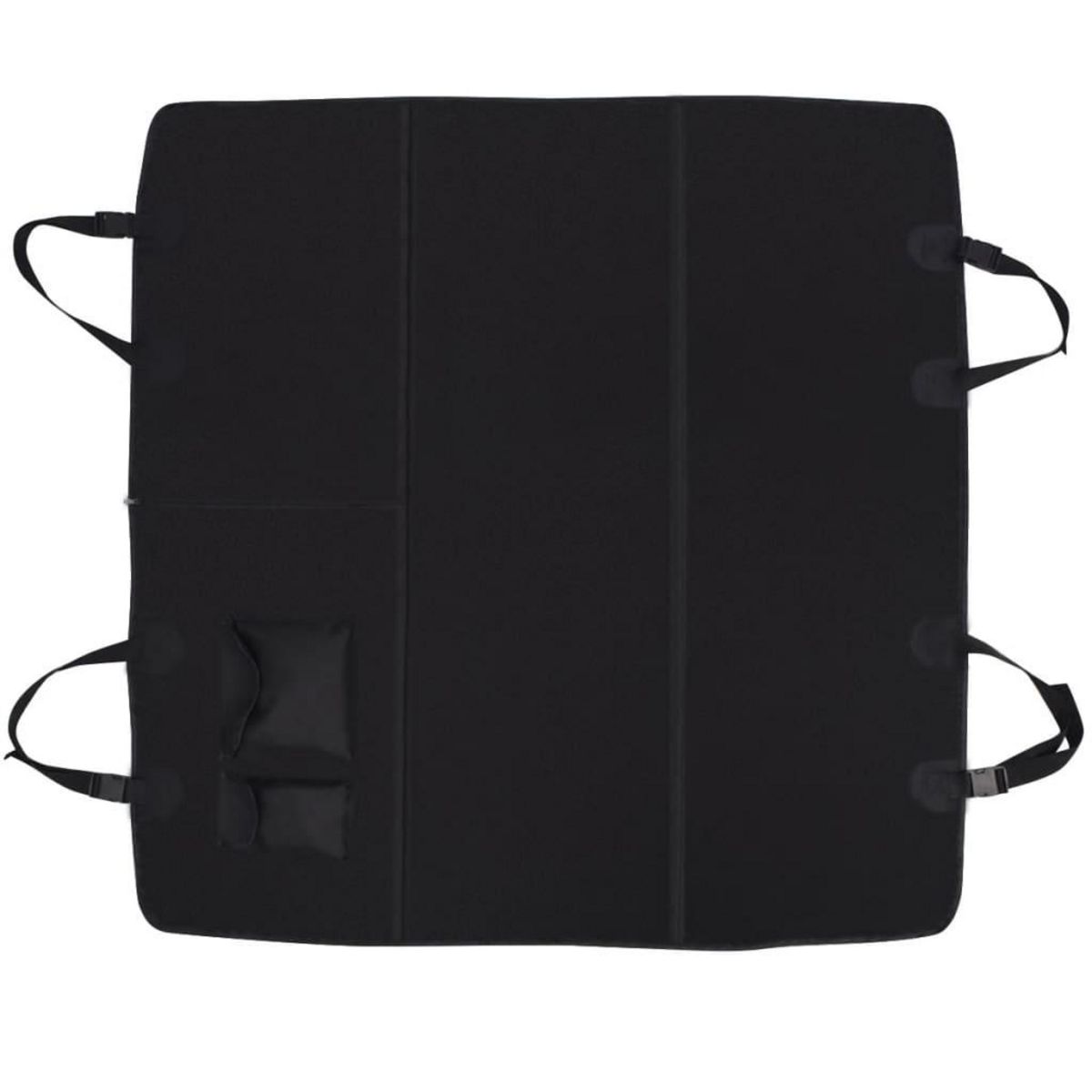 VIDAXL Housse de siege auto pour animaux 148 x 142 cm Noir