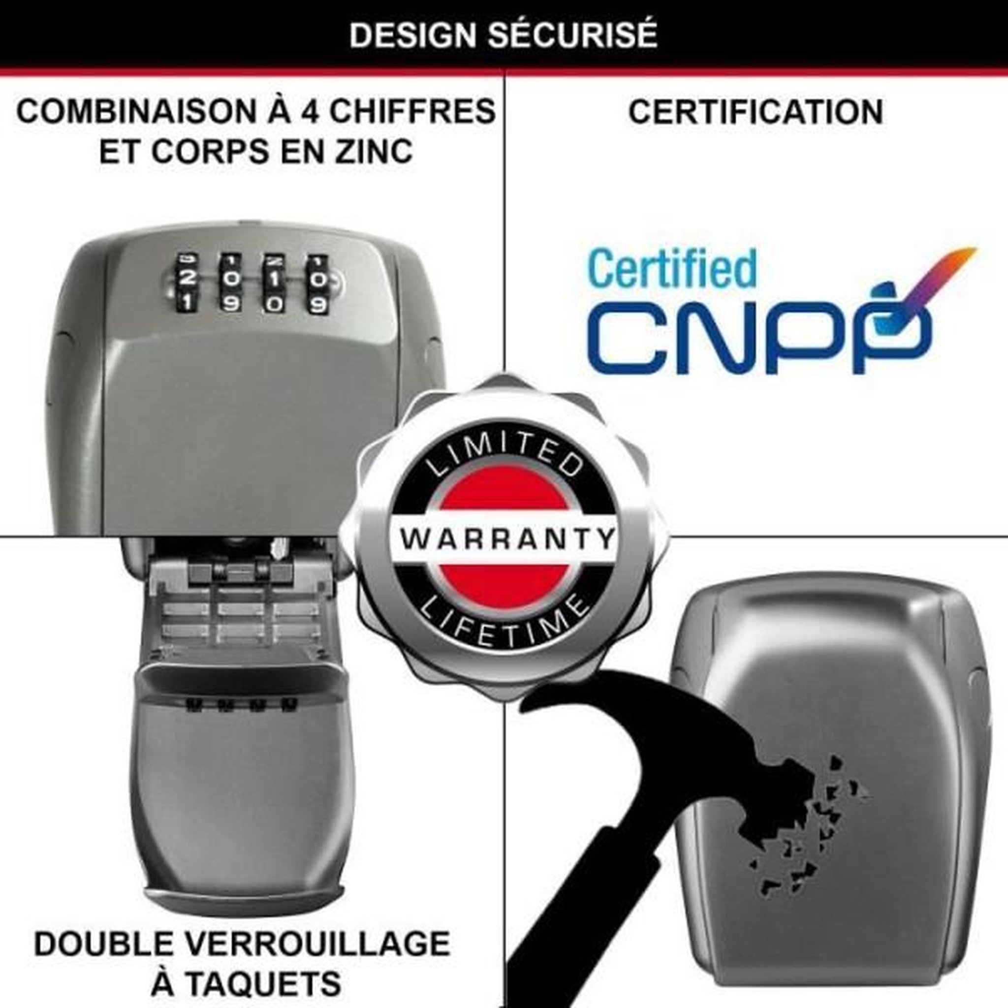 Voir la diapositive 4 : Master lock Boite a clés sécurisée - master lock - 5415eurd - produit certifié - select access partagez vos clés en toute sécurité