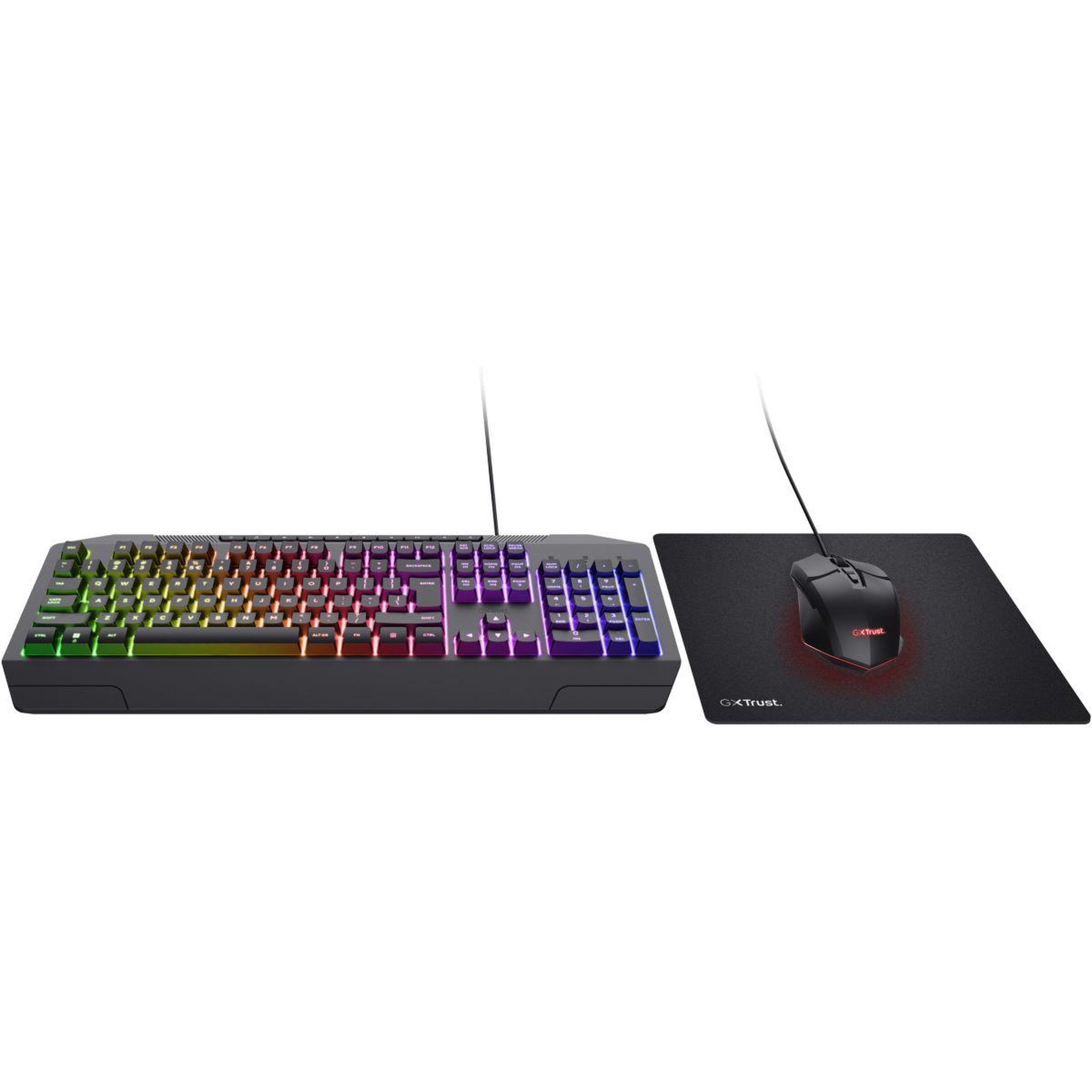 Voir la diapositive 2 : Trust Clavier gamer pack gaming 3 en 1 duox