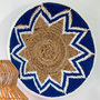 Voir la diapositive 3 : Paris Prix Lot de 3 Déco Murales  Branche Bananier  76cm Bleu Foncé